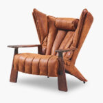 Verite Armchair luxury Palmwood and leather statement chair