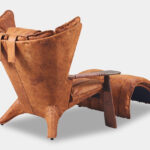 Verite Armchair Palmwood and leather gallery detail