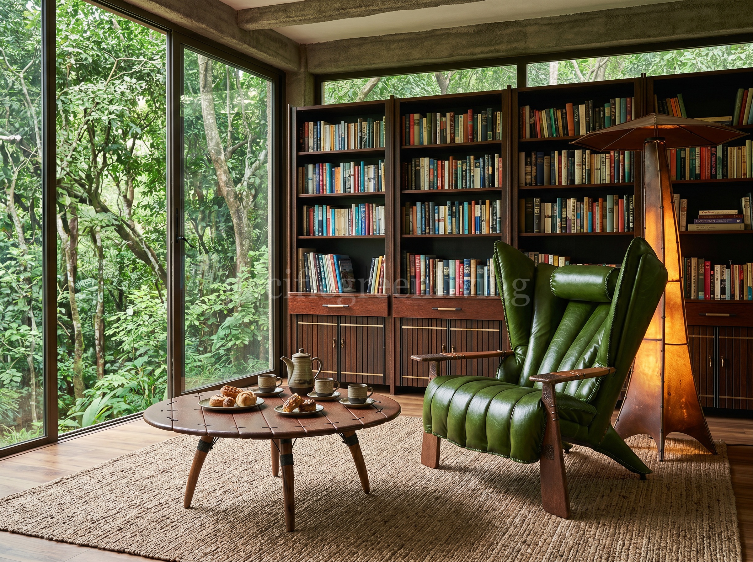 Pacific Green 森林景治愈書房与綠色 Verite Armchair