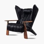 Verite Armchair black fur leather variant