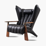 Verite Armchair crocodile embossed leather variant