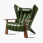 Verite Armchair deep green leather variant